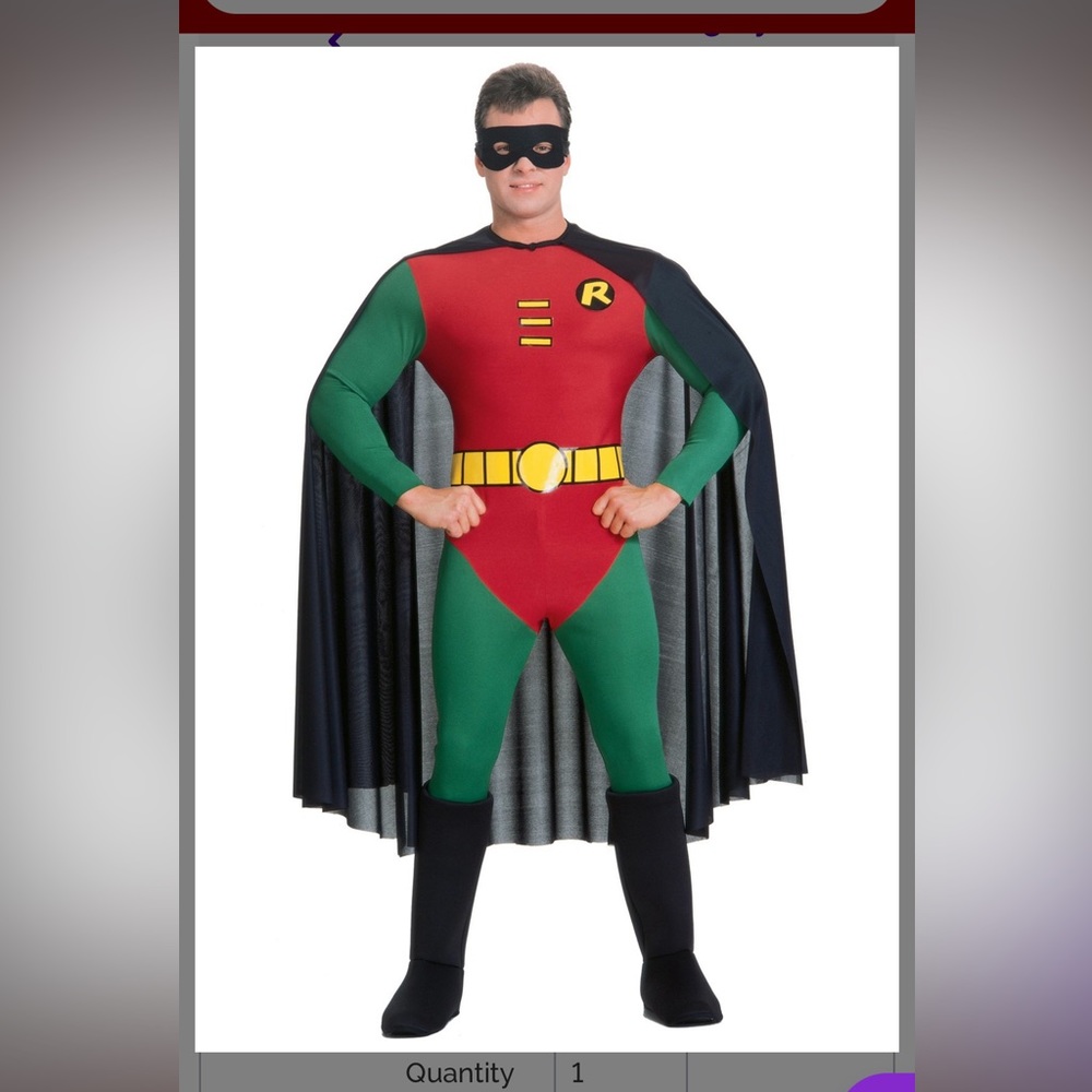 🎃👻Mens or Boy Batman Robin costume S